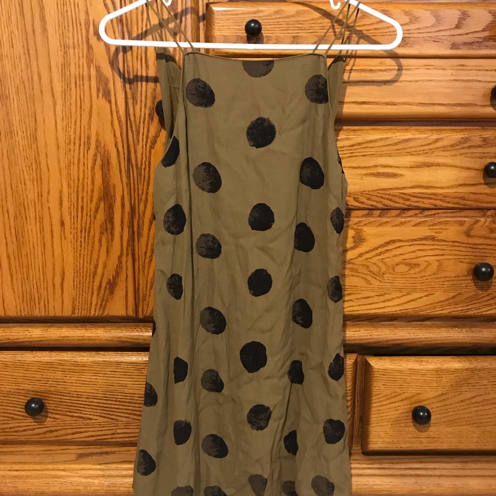 Silent + Noise Printed Crepe Dress Polka Dot!❤️